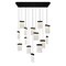 Cwi Lighting Lava Integrated LED Black Chandelier 1587P48-14-101-RC - alternate 1